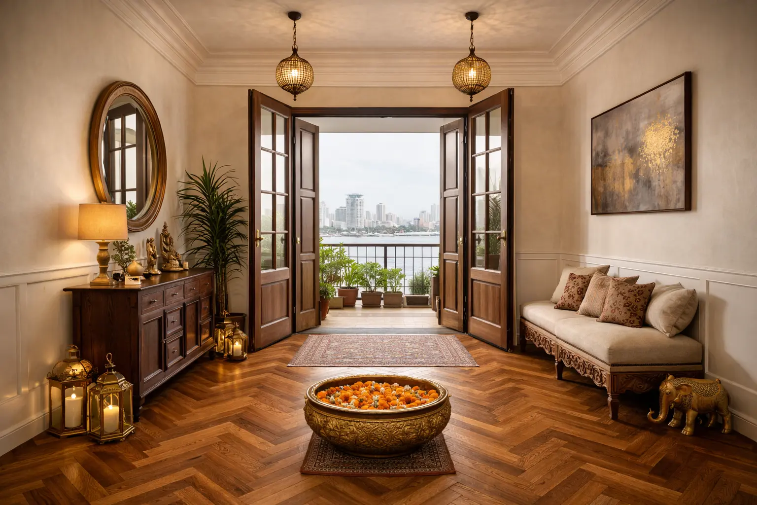 Engineered Wooden Flooring Pattern