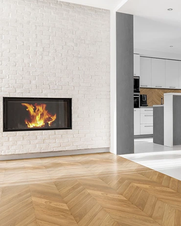 Chevron Pattern Wooden Flooring