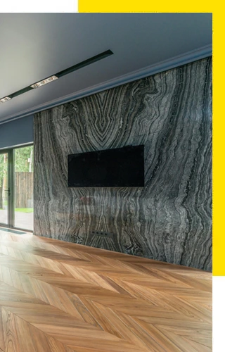 Chevron Pattern Engineered Wood Floor