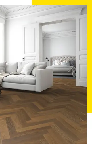 Herringbone flooring pattern
