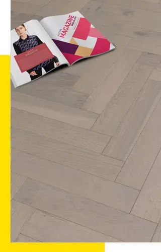 Herringbone pattern flooring