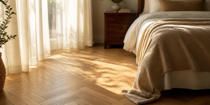 Wooden Flooring Colour Based on Room Size