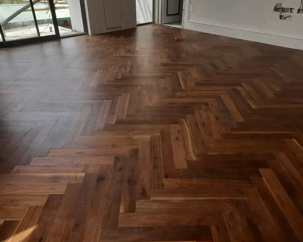 Walnut Flooring Light Brushed Texture