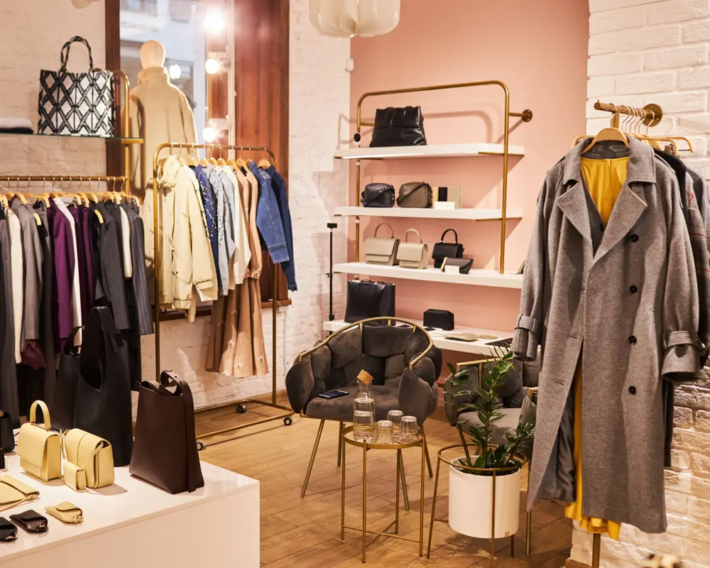 Wood Floor in Boutique Store