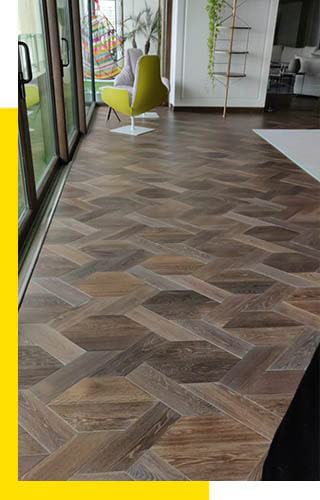 Braid Pattern Bespoke Wood Floor