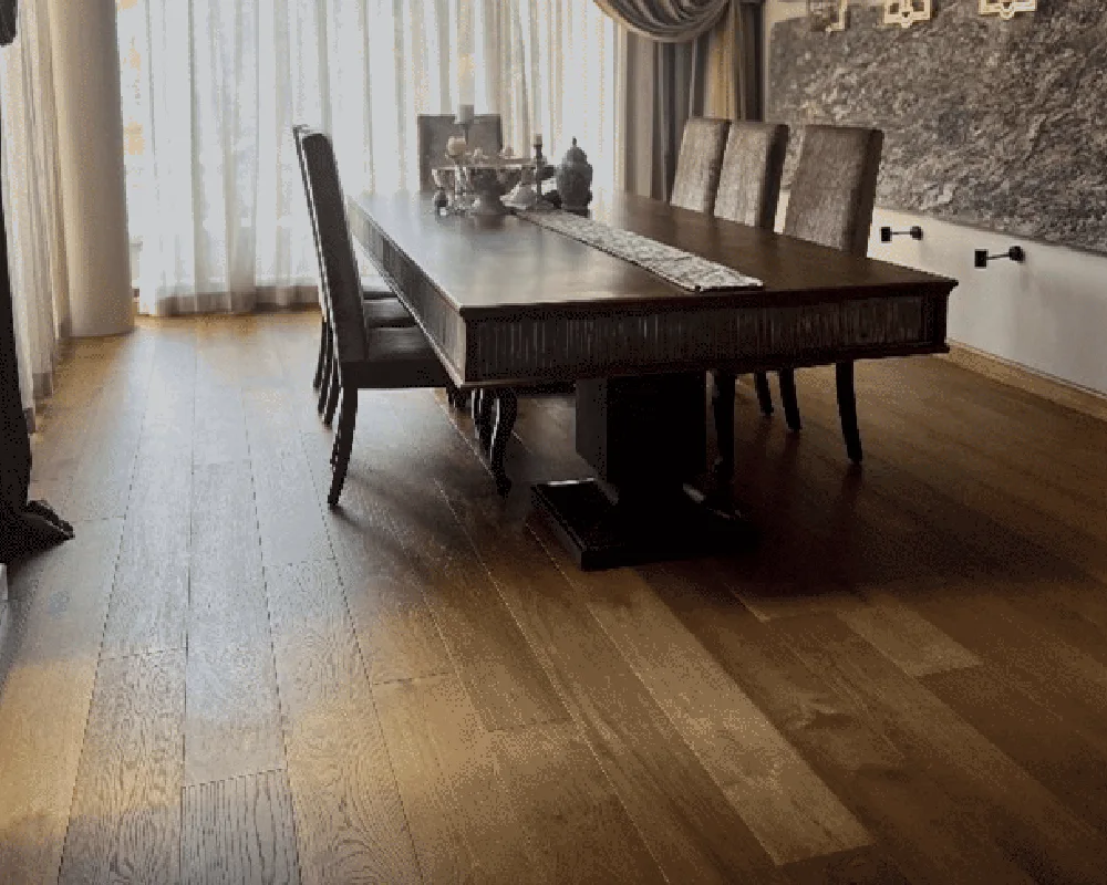 Wooden Flooring With UV-Oiled Surface Texture